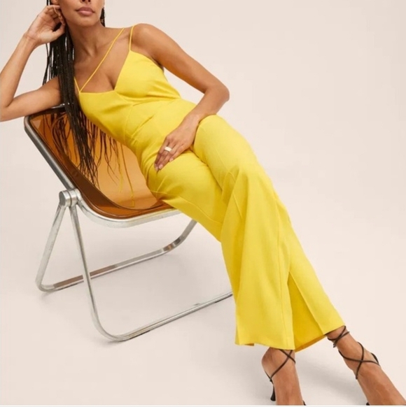 NWT Mango Yellow Jumpsuit - Picture 6 of 7